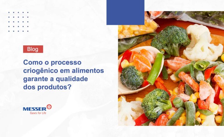 Como o processo criogênico em alimentos garante a qualidade dos produtos?
